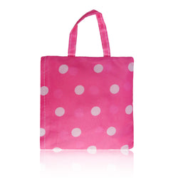 Polka Dot Foldaway Shopper Bag - Fuchsia image 1