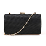 Crosshatch Material Clutch - Black image 1