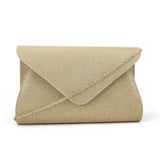 Large Glittery Envelope Clutch - Gold image 1