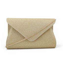 Large Glittery Envelope Clutch - Gold image 1