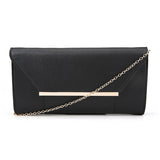 Panel Envelope Evening Bag - Black image 1