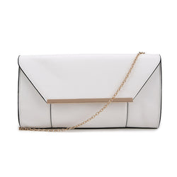 Panel Envelope Evening Bag - White image 1