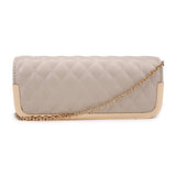 Thin Quilted Clutch - Natural image 1