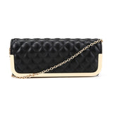 Thin Quilted Clutch - Black image 1