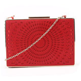 Laser Cut Box Clutch - Red image 1