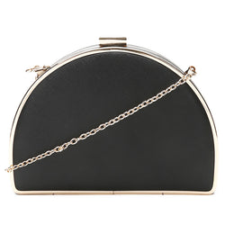 Rounded Evening Bag - Black image 1