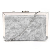Metal Frame Clutch - Silver image 1