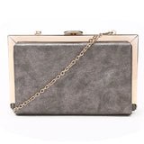 Metal Frame Clutch - Pewter image 1
