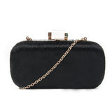 Furry Clutch Bag - Black image 1