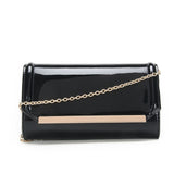 Patent PU Clutch - Black image 1