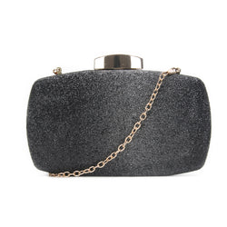 Ombre Glitter Evening Bag - Black/Silver image 1