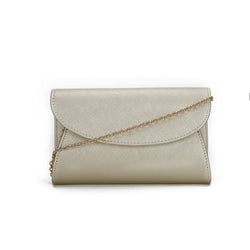 Curved Rounded Evening Bag - Gold image 1