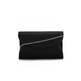 Curved Rounded Evening Bag - Black image 1