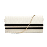 Double Bar Quilted Clutch - Ivory image 1