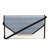 Contrast Envelope Shoulder Bag - Black/White image 1