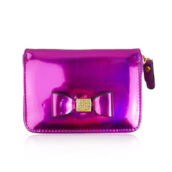 Metallic Coloured Purse Short - Fuchsia image 1