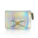 Metallic Coloured Purse Short - Silver image 1
