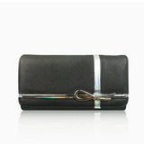 Gift Bow Ladies Wallet - Black image 1