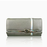 Gift Bow Ladies Wallet - Light Grey image 1