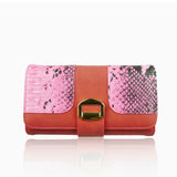 Faux Snake Buckle Purse - Red image 1