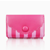 Striped Scallop Purse -  Fuschia image 1