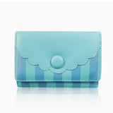 Striped Scallop Purse -  Light Blue image 1