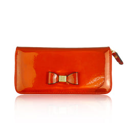 Metallic Coloured Purse Long - Red image 1