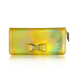 Metallic Coloured Purse Long - Gold image 1