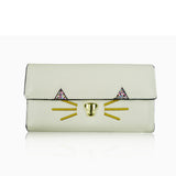 Kitty Face Purse Long - White image 1