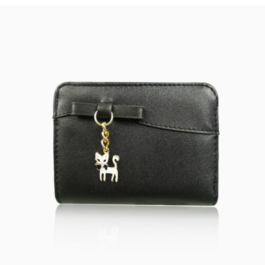 Kitty Charm Purse Short - Black image 1