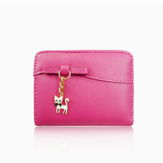 Kitty Charm Purse Short - Fuschia image 1