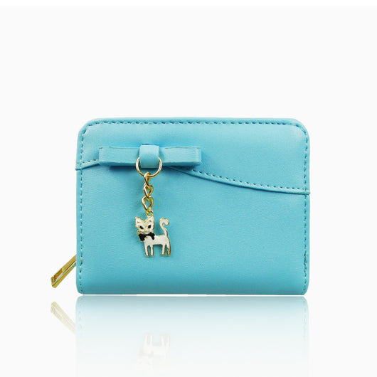 Kitty Charm Purse Short - Light Blue image 1