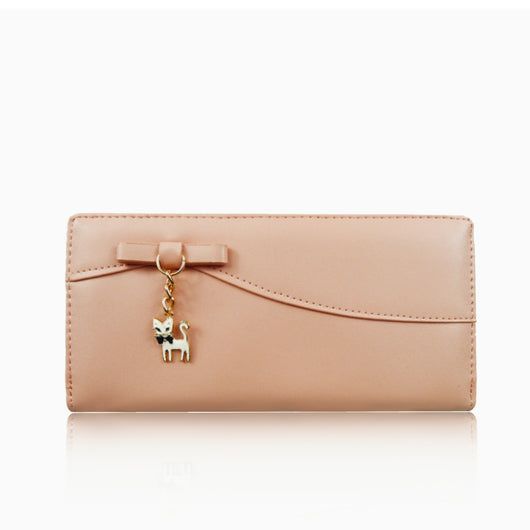 Kitty Charm Purse Long - Light Pink image 1