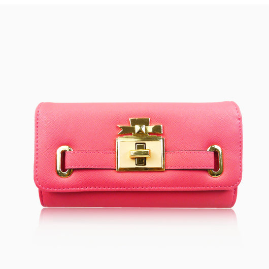Centre Clasp Purse - Fuchsia image 1