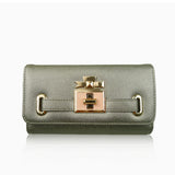 Centre Clasp Purse - Light Grey image 1