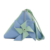Pyramid Coin Purse - Light Green&Light Blue image 1
