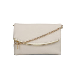 Zip Rounded Evening Bag - Ivory image 1