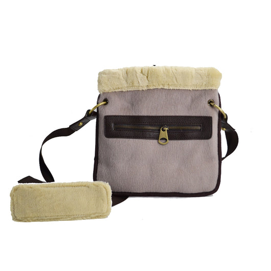 Winter Cross-body Bag - Furry Grey image 1