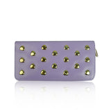 Heart Studded Wallet - Light Purple image 1