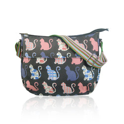 Kitty Pattern Multi-Purpose Cross Body - Black image 1