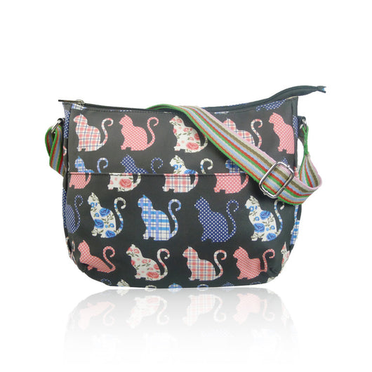 Kitty Pattern Multi-Purpose Cross Body - Black image 1