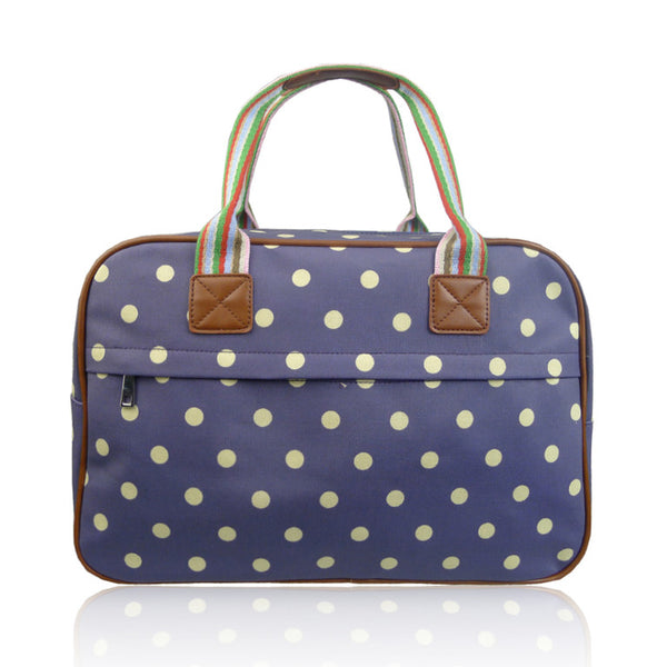 Polka Dot Overnight Bag - Dark Purple image 1