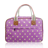 Polka Dot Overnight Bag - Purple image 1