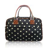 Polka Dot Overnight Bag - Black image 1