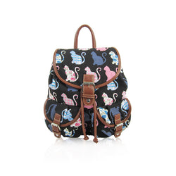 Kitty Retro Rucksack - Black image 1