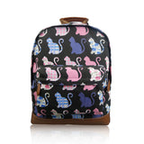Kitty Pattern Print Rucksack - Black image 1