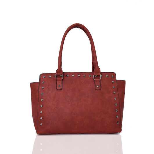 Yumi Tote Bag - Red Brown image 1