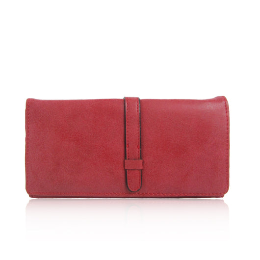Suedette Strap Purse - Red image 1