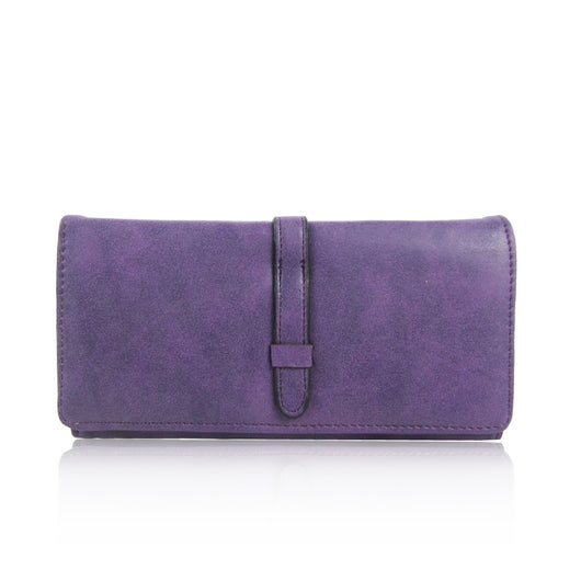 Suedette Strap Purse - Purple image 1