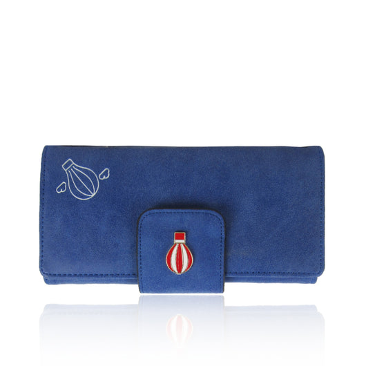 Hot Air Balloon Purse Long - Blue image 1